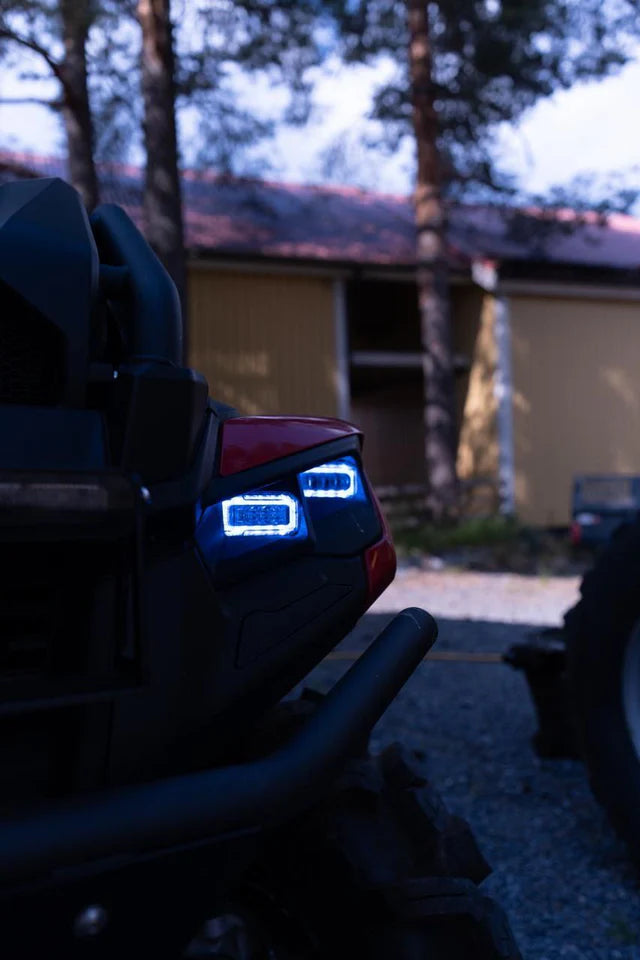 Neutrino Omega complete headlights for Can-am GEN3 ATV & SXS WITH DRL HALOS