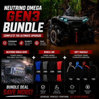 Neutrino Omega Lights + Free Winch Line & Soft Shackle Bundle