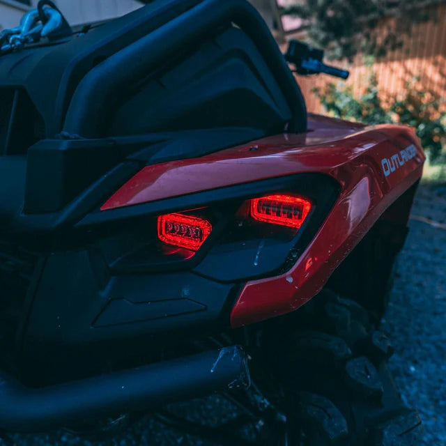 Neutrino Omega complete headlights for Can-am GEN3 ATV & SXS WITH DRL HALOS